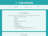 lehrer-kiste.de Webseite Vorschau