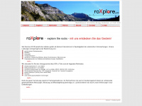 roxplore.ch Webseite Vorschau