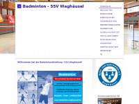 badminton-waghaeusel.de Webseite Vorschau