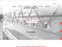 singer-zelte-planen.de Webseite Vorschau