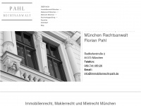 immobilienrecht-pahl.de Webseite Vorschau