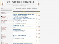 confessio-augustana.info Webseite Vorschau