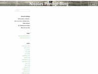 nicolespredigtblog.net Webseite Vorschau