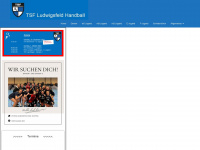 tsf-ludwigsfeld-handball.de Webseite Vorschau