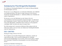 fluechtlingshilfe-bielefeld.de Webseite Vorschau