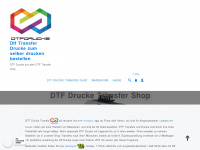 dtf-drucke.com Webseite Vorschau