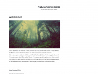 naturerlebnis-kalis.de Webseite Vorschau