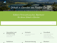 faakersee-urlaub.at Webseite Vorschau