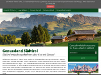 genusslandsuedtirol.it Webseite Vorschau