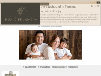 bacchushof.com Webseite Vorschau