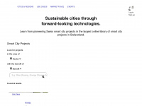swiss-smart-city-compass.com Webseite Vorschau