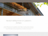 ledererzuhaus.com Webseite Vorschau