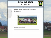 bergschützen-hofstetten.de Webseite Vorschau