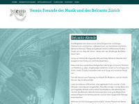 belcanto-zh.ch Webseite Vorschau