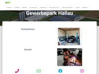 gewerbepark-hallau.ch Webseite Vorschau