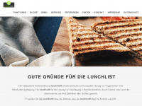 lunchlist.de Webseite Vorschau