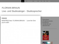 florianbraun.at Webseite Vorschau