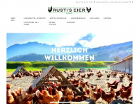 rustis-eier.ch Webseite Vorschau