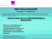 albert-camus-festival.de Webseite Vorschau