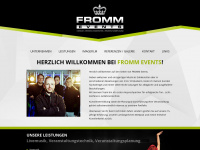 fromm-events.de Webseite Vorschau