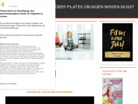 pilates-uebungen-fuer-zuhause.de Webseite Vorschau