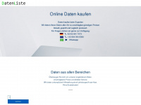 datenliste.net Webseite Vorschau