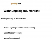 jurpage.net Webseite Vorschau