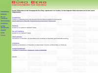 buero-berg.de Webseite Vorschau