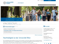 nachhaltigkeit.univie.ac.at Webseite Vorschau