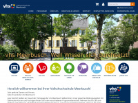 vhs-meerbusch.de Webseite Vorschau
