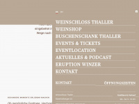 weinschloss-thaller.at Webseite Vorschau