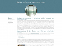 balkon-sonnenschutz.com Webseite Vorschau