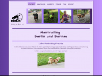 mantrailing-berlin.de Webseite Vorschau