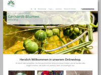 gerhardt-blumen-shop.de Webseite Vorschau