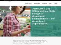 biosäcke.at Webseite Vorschau
