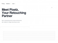 pixelz.com Webseite Vorschau