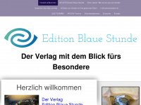 editionblauestunde.com Webseite Vorschau