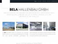 bela-hallenbau.de Webseite Vorschau