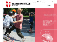 skateboardclubvienna.at Webseite Vorschau