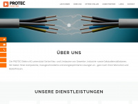 protec-elektro.ch Webseite Vorschau