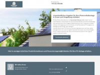 stoebener-photovoltaik.de Webseite Vorschau