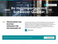 produx.ch Webseite Vorschau