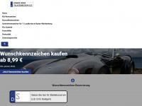 kennzeichen-zulassungsservice.de Webseite Vorschau