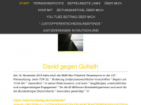 davidgegengoliath.jimdo.com Webseite Vorschau