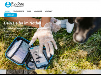 pocdoc.pet Webseite Vorschau