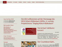 mgv-kölsch-büllesbach.de Webseite Vorschau