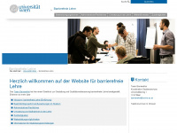 barrierefreielehre.univie.ac.at Webseite Vorschau