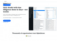 alpha-sense.com Webseite Vorschau