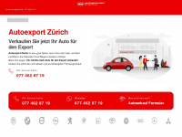 autoexportzuerich.ch Webseite Vorschau