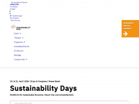 sustainability-days.ch Webseite Vorschau